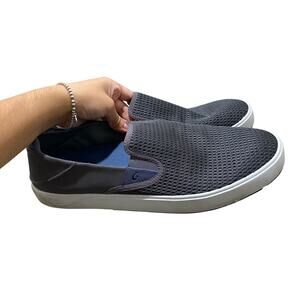 Olukai Lae‘ahi Men’s Breathable Slip-On Shoes sz 13 in Mesh: Pavement